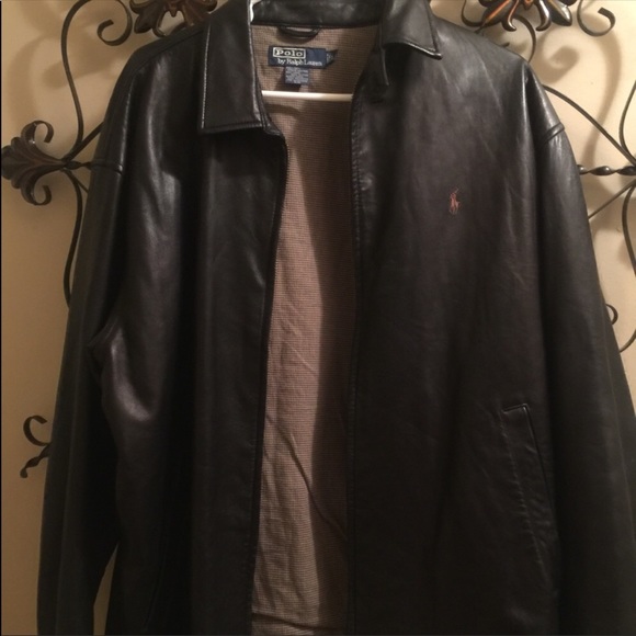 🕋🏇🏿 POLO LEATHER BOMBER JACKET 🏇🏿🕋 - Picture 6 of 8